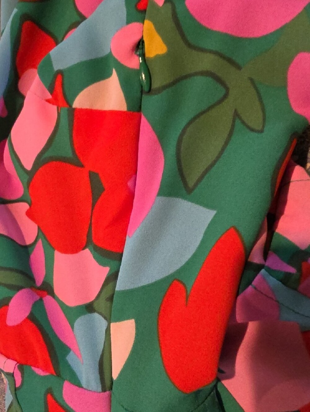 J. Crew Sleeveless Midi Dress in Teal, Pink and Orange Floral - Picture 6 of 6